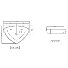 Раковина 60x41 см Jaquar Lyric LYS-WHT-38901N