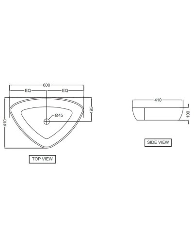 Раковина 60x41 см Jaquar Lyric LYS-WHT-38901N