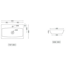 Раковина 63x40 см Jaquar Lyric LYS-WHT-38931