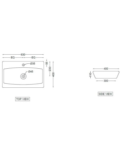 Раковина 63x40 см Jaquar Lyric LYS-WHT-38931