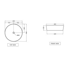 Раковина 48x48 см Jaquar Opal OPS-WHT-15901N