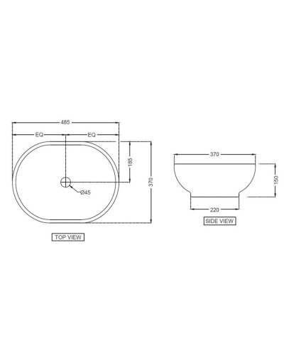 Раковина 48,5x37 см Jaquar Solo SLS-WHT-6901