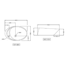 Раковина 60x38,5 см Jaquar Vignette VGS-WHT-81931N