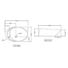 Раковина 60x38,5 см Jaquar Vignette VGS-WHT-81931N