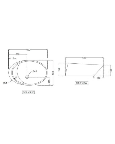 Раковина 60x38,5 см Jaquar Vignette VGS-WHT-81931N