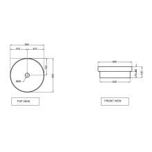 Раковина 36x36 см Jaquar Solo SLS-WHT-6905