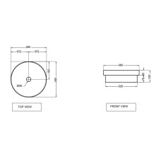 Раковина 36x36 см Jaquar Solo SLS-WHT-6905