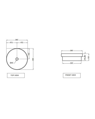 Раковина 36x36 см Jaquar Solo SLS-WHT-6905