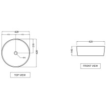 Раковина 42x42 см Jaquar Opal OPS-WHT-15905