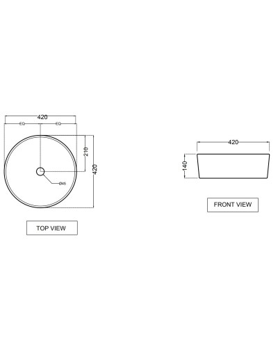 Раковина 42x42 см Jaquar Opal OPS-WHT-15905