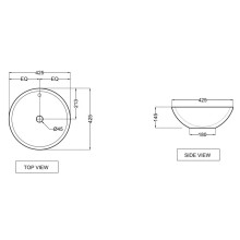 Раковина 42,5x42,5 см Jaquar Ornamix ONS-WHT-10901