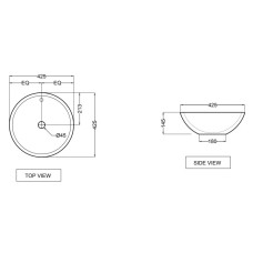 Раковина 42,5x42,5 см Jaquar Ornamix ONS-WHT-10901