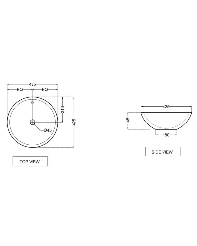 Раковина 42,5x42,5 см Jaquar Ornamix ONS-WHT-10901