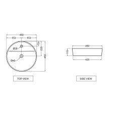 Раковина 45x45 см Jaquar JDS JDS-WHT-25939