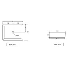 Раковина 52,5x41,5 см Jaquar JDS JDS-WHT-25907N