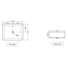 Раковина 52,5x41,5 см Jaquar JDS JDS-WHT-25907N