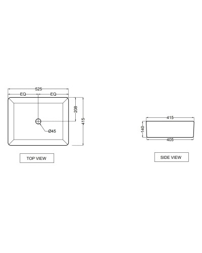 Раковина 52,5x41,5 см Jaquar JDS JDS-WHT-25907N