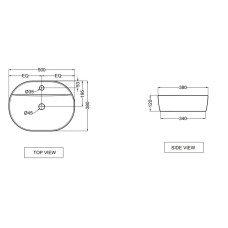 Раковина 50x38 см Jaquar JDS JDS-WHT-25937