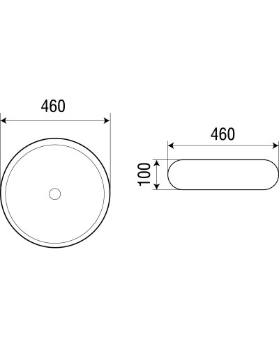 Раковина 46x46 см WeltWasser Elbach 3062