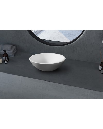 Раковина-чаша Abber Stein 40 AS2608 Белая матовая