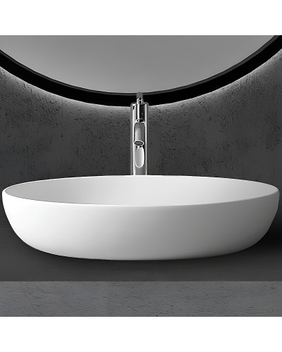 Раковина-чаша Abber Stein 60 AS2619 Белая матовая