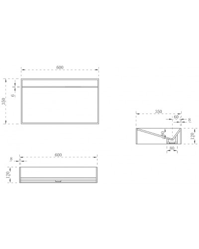 Раковина-чаша Abber Stein 60 AS2623 Белая матовая