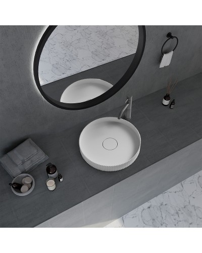 Раковина-чаша Abber Stein 40 AS2604 Белая матовая