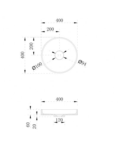 Раковина-чаша Abber Stein 40 AS2604 Белая матовая