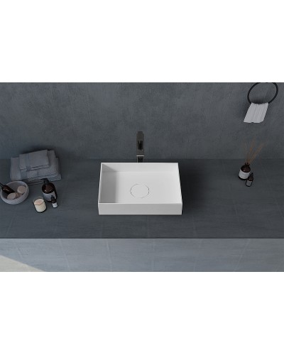 Раковина-чаша Abber Stein 50 AS2621 Белая матовая