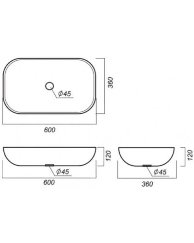 Раковина 60х36 см Акватон Infinity 1AX169WBXX000