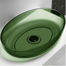 Раковина-чаша Abber Kristall 60 AT2801Emerald Зеленая