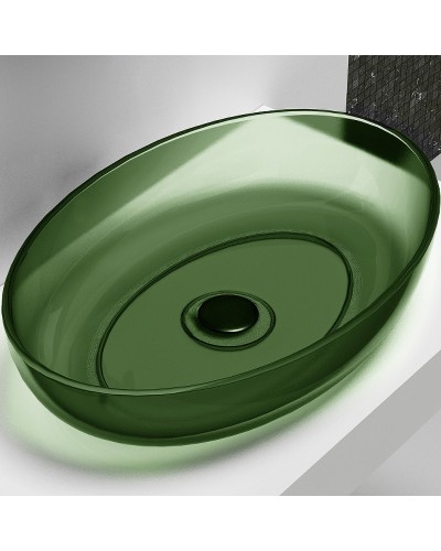 Раковина-чаша Abber Kristall 60 AT2801Emerald Зеленая