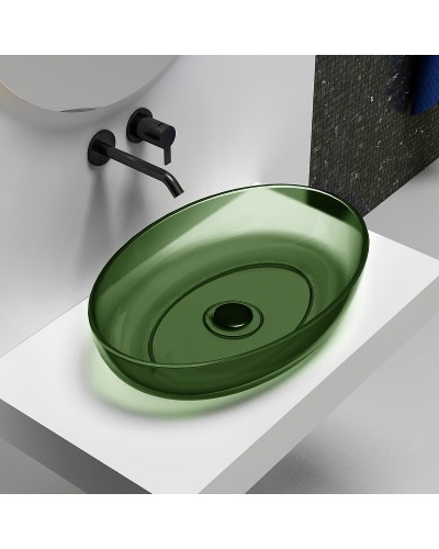 Раковина-чаша Abber Kristall 60 AT2801Emerald Зеленая