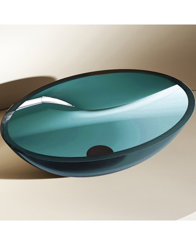 Раковина-чаша Abber Kristall 50 AT2802Aquamarin Бирюзовая