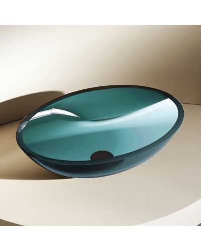 Раковина-чаша Abber Kristall 50 AT2802Aquamarin Бирюзовая