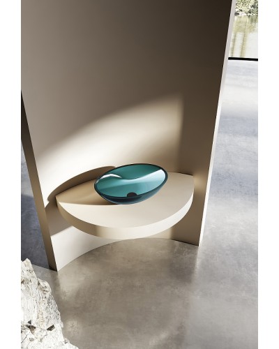 Раковина-чаша Abber Kristall 50 AT2802Aquamarin Бирюзовая