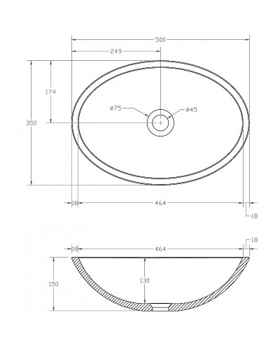 Раковина-чаша Abber Kristall 50 AT2802Emerald Зеленая