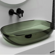 Раковина-чаша Abber Kristall 60 AT2805Vesuvian Оливковая