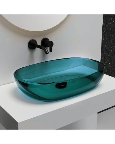 Раковина-чаша Abber Kristall 60 AT2805Aquamarin Бирюзовая