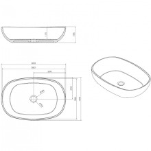 Раковина-чаша Abber Kristall 60 AT2805Emerald Зеленая