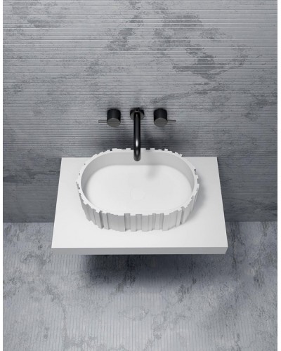 Раковина-чаша Abber Stein 56 AS2655 Белая матовая