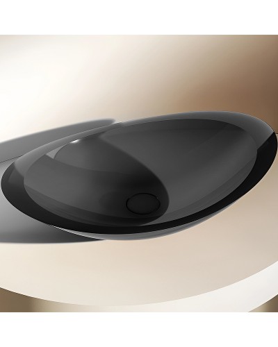 Раковина-чаша Abber Kristall 60 AT2808Onyx Черная