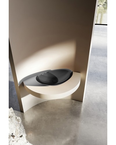 Раковина-чаша Abber Kristall 60 AT2808Onyx Черная