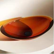 Раковина-чаша Abber Kristall 60 AT2808Opal Коричневая