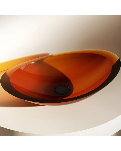 Раковина-чаша Abber Kristall 60 AT2808Opal Коричневая