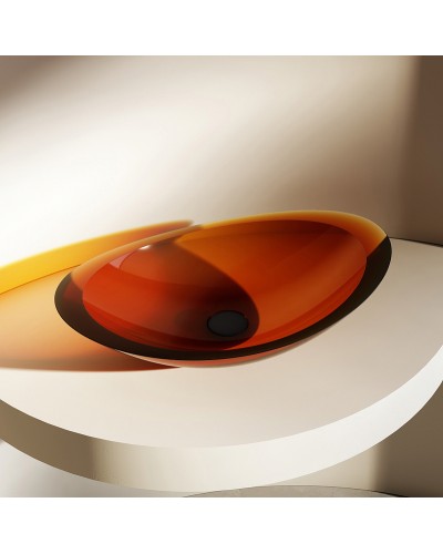 Раковина-чаша Abber Kristall 60 AT2808Opal Коричневая