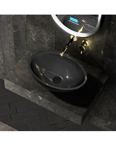 Раковина-чаша Abber Karbon 50 AK2042 Черная