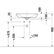 Раковина 60х41,5 см Duravit Viu 2358600000