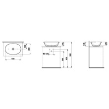 Раковина 55х38 см Laufen New Classic 8.1285.2.000.112.1