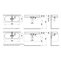 Раковина 100х37 см Laufen Sonar 8.1234.8.000.112.1